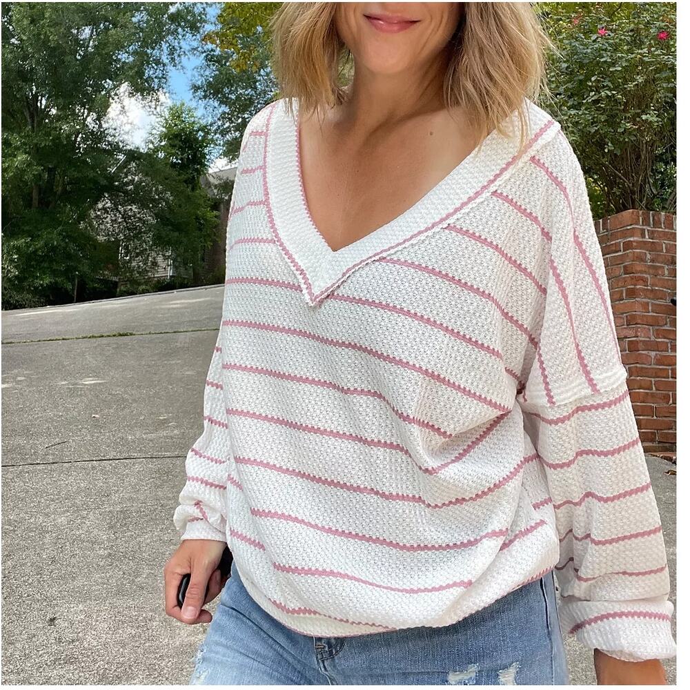 Pink Striped Top - Picture 3 of 3